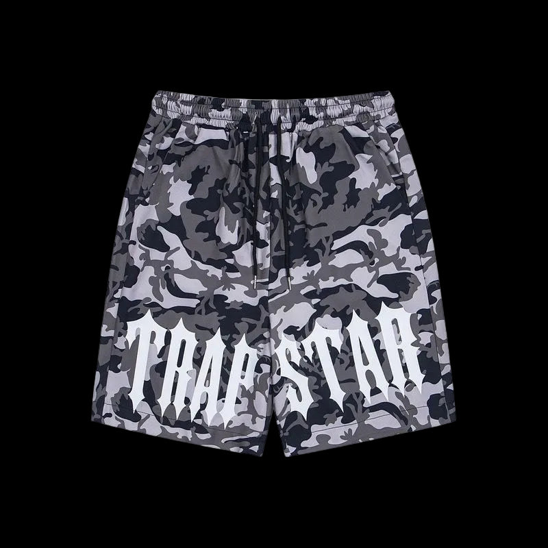 Trapstar Shorts (Gray Camo)