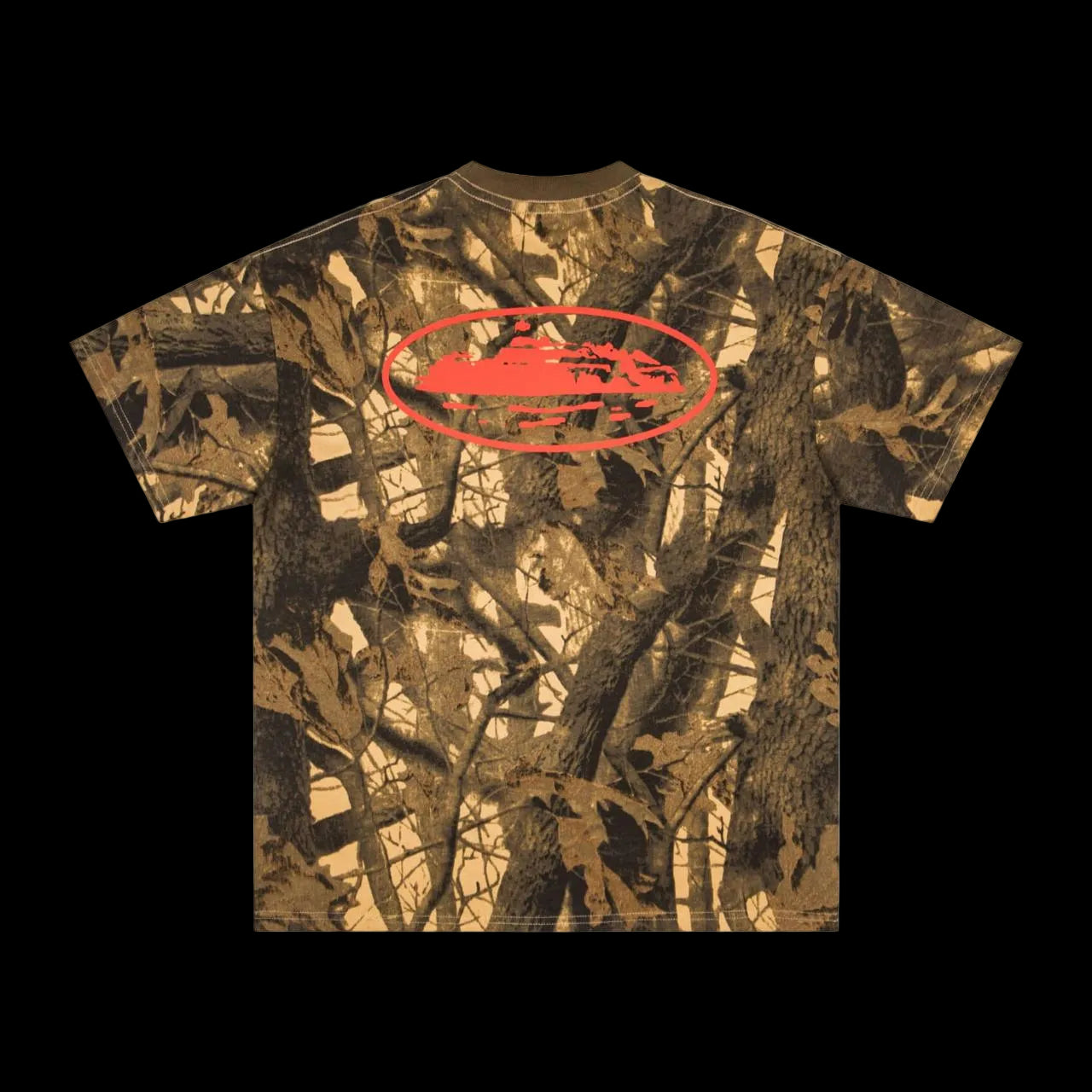 Corteiz Island Print T-shirt (Red)