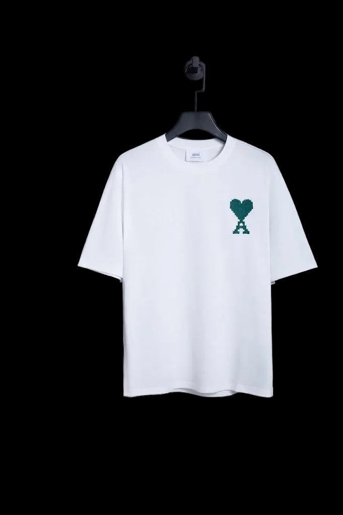 Ami T-shirt (White with Green Heart)