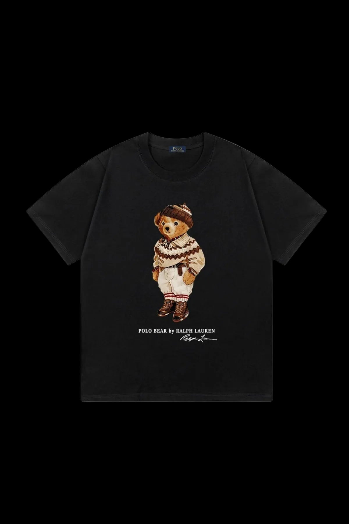 Polo Ralph Lauren "Fair Isle Knit" Winter Bear T-shirt (Black)