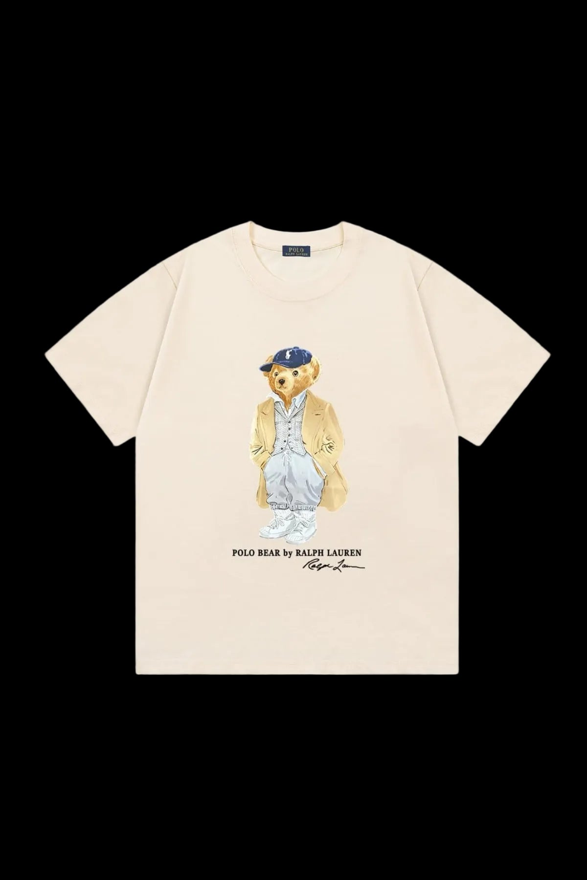 Polo Ralph Lauren "Trench Coat & Cap" Bear T-shirt (Cream)