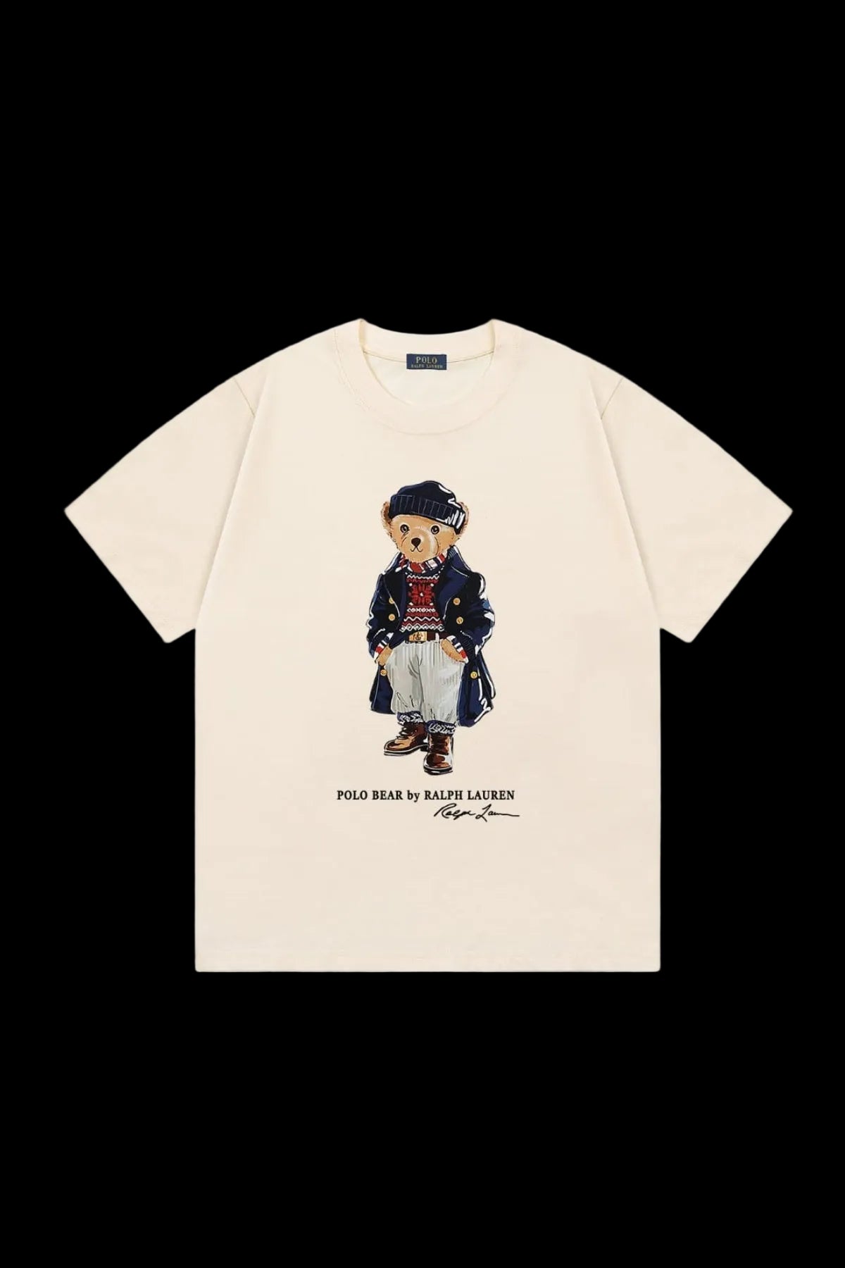 Polo Ralph Lauren "Peacoat & Watch Cap" Bear T-shirt (Cream)