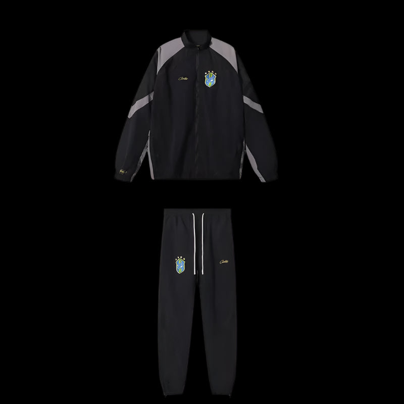 Corteiz Brazil Tracksuit Black