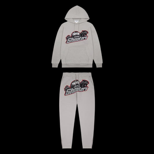 Trapstar Shooters Grey & Red London Tracksuit