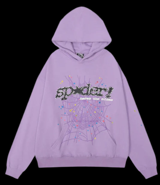 Sp5der Hoodie Purple