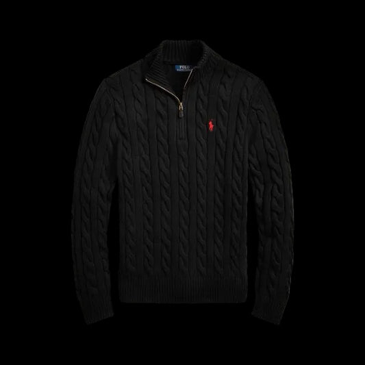 Ralph lauren cable knit quarter zip