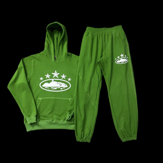 Corteiz 5 Starz Green Hoodie
