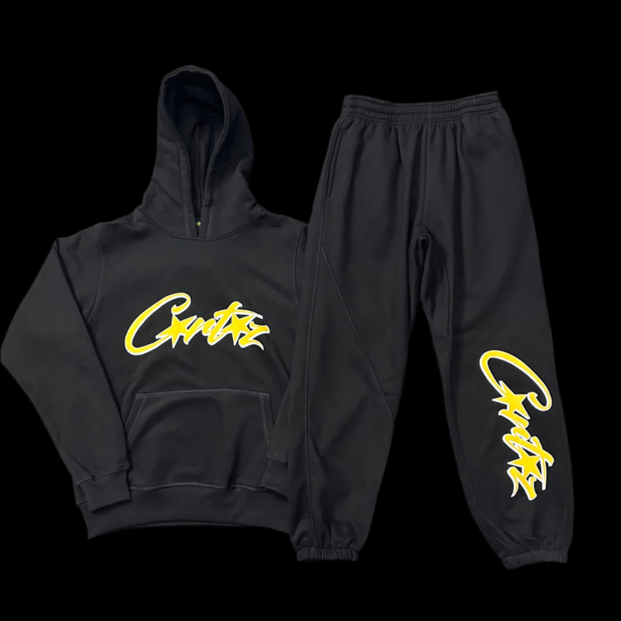 Corteiz All Starz Black & Yellow Set