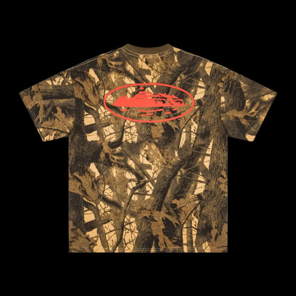 Corteiz Island Print T-shirt (Red)