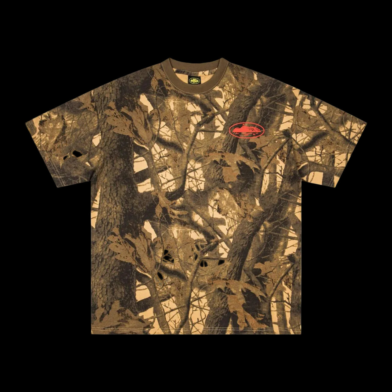 Corteiz Island Print T-shirt (Red)