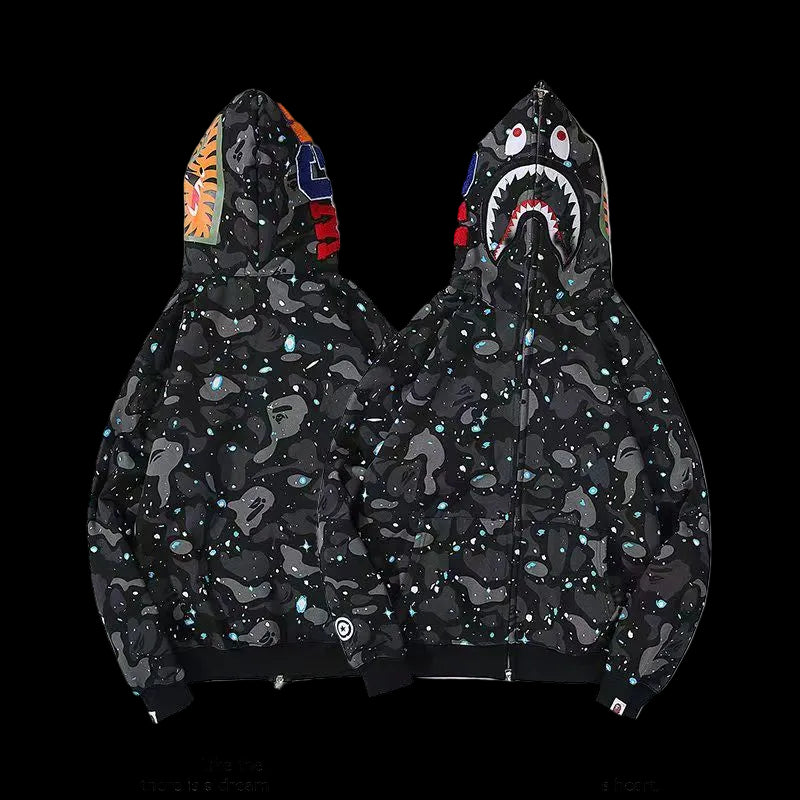 Bape Hoodie (Space Camo Shark Gray)
