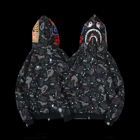 Bape Hoodie (Space Camo Shark Gray)