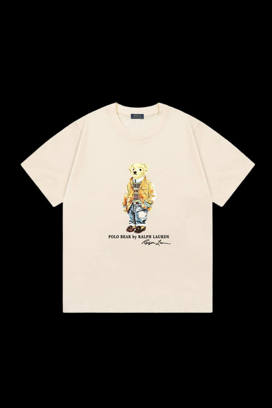 Polo Ralph Lauren "Utility Jacket & Denim" Bear T-shirt (Cream)