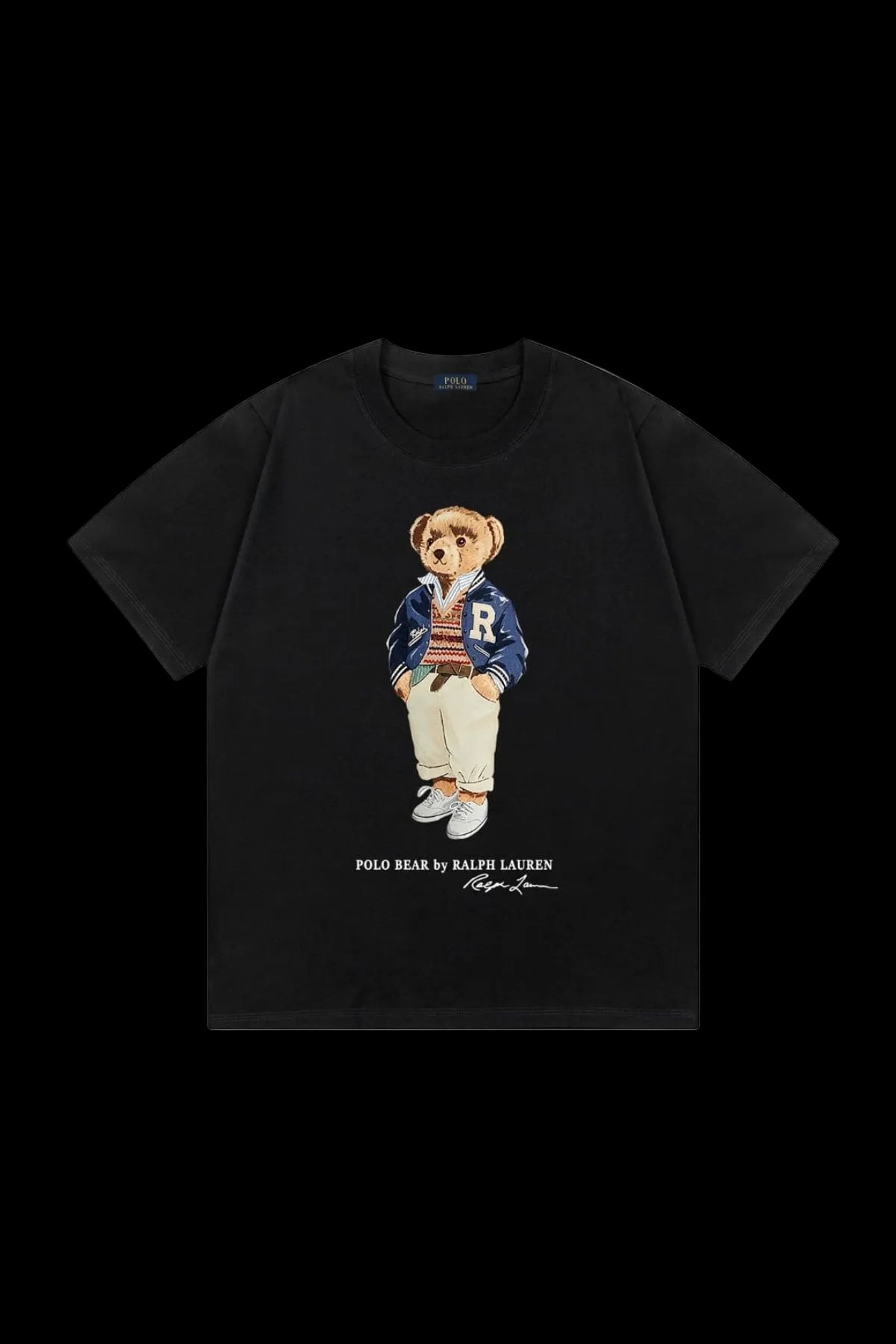 Polo Ralph Lauren "Letterman Jacket" Bear T-shirt (Black)