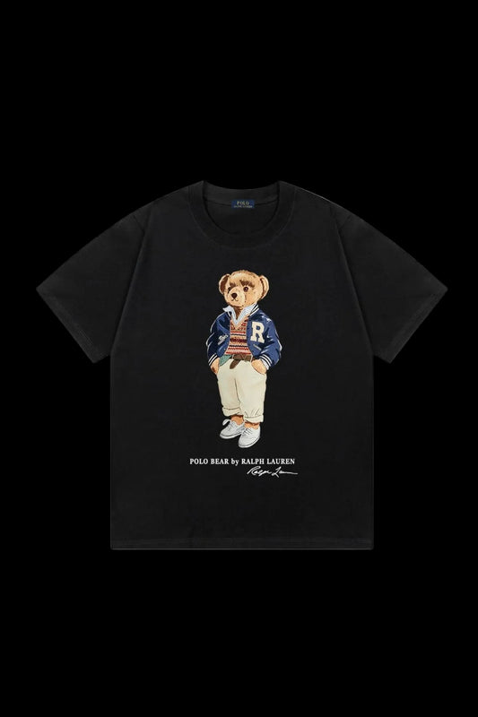Polo Ralph Lauren "Letterman Jacket" Bear T-shirt (Black)