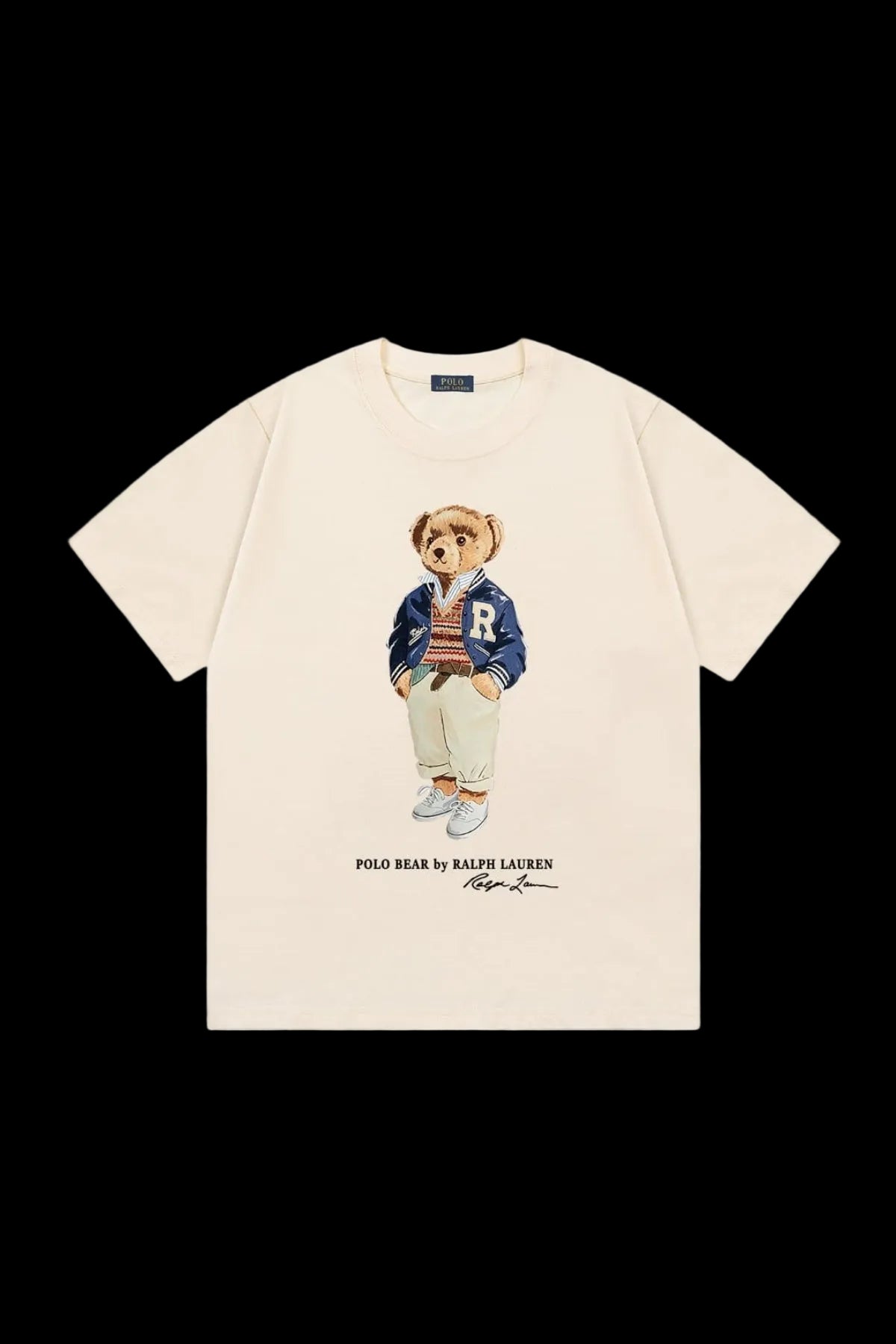 Polo Ralph Lauren "Letterman Jacket" Bear T-shirt (Cream)