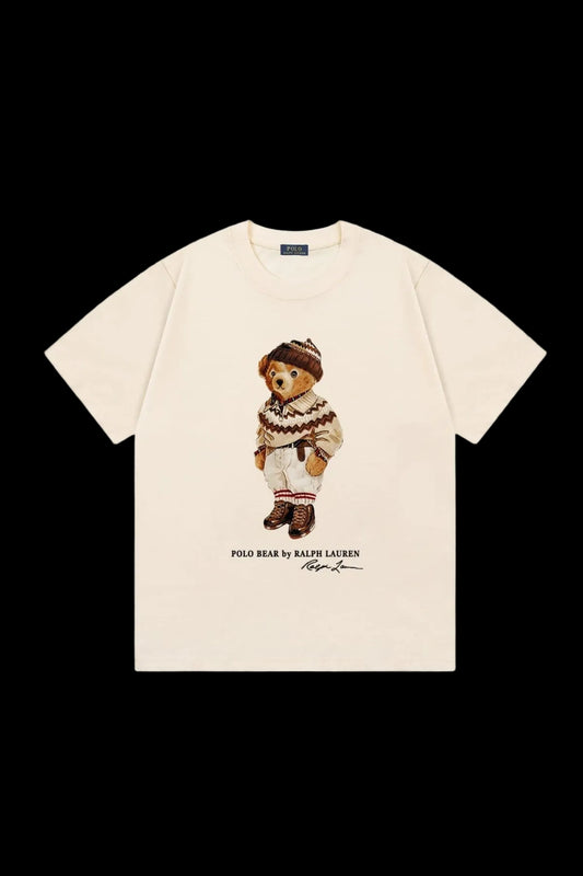 Polo Ralph Lauren "Fair Isle Knit" Winter Bear T-shirt (Cream)