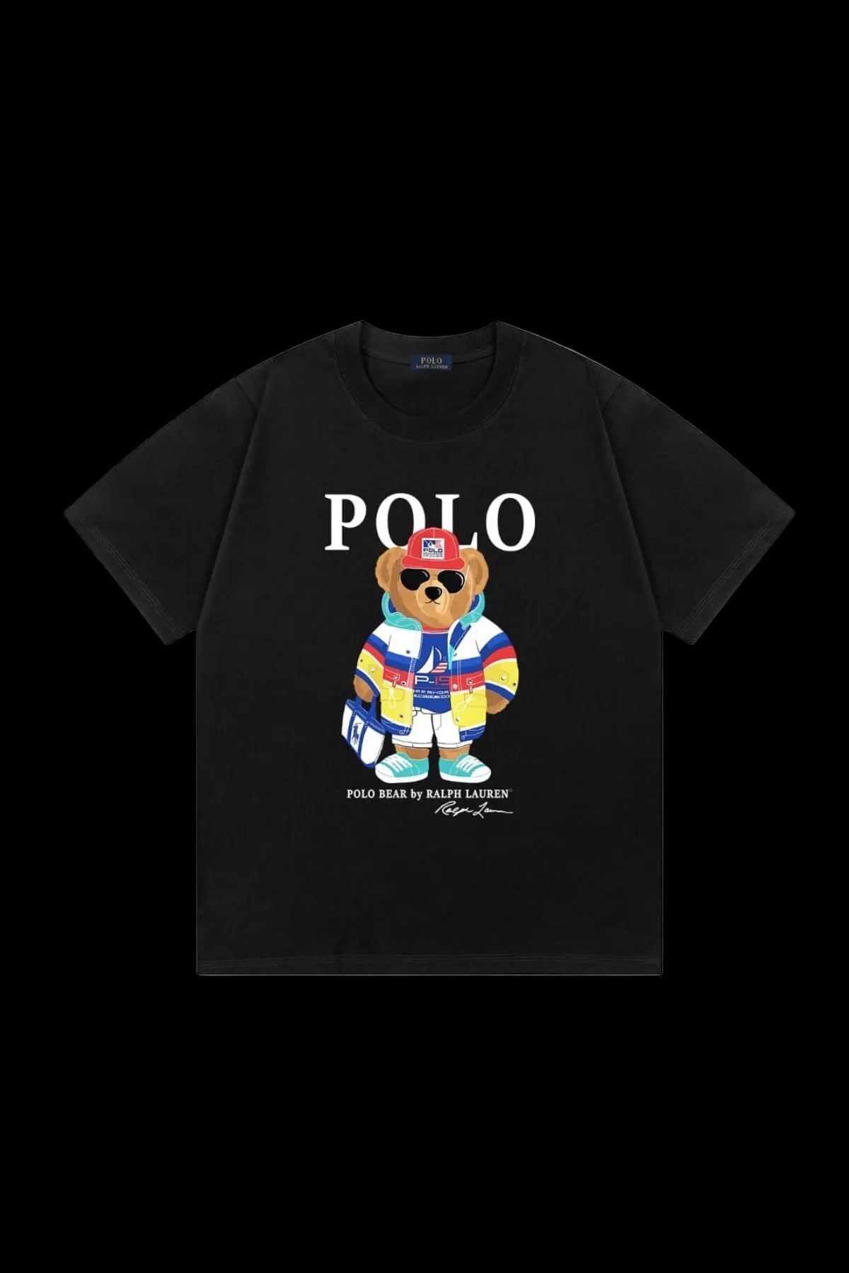 Polo Ralph Lauren "Big POLO Colorblock" Bear T-shirt (Black)