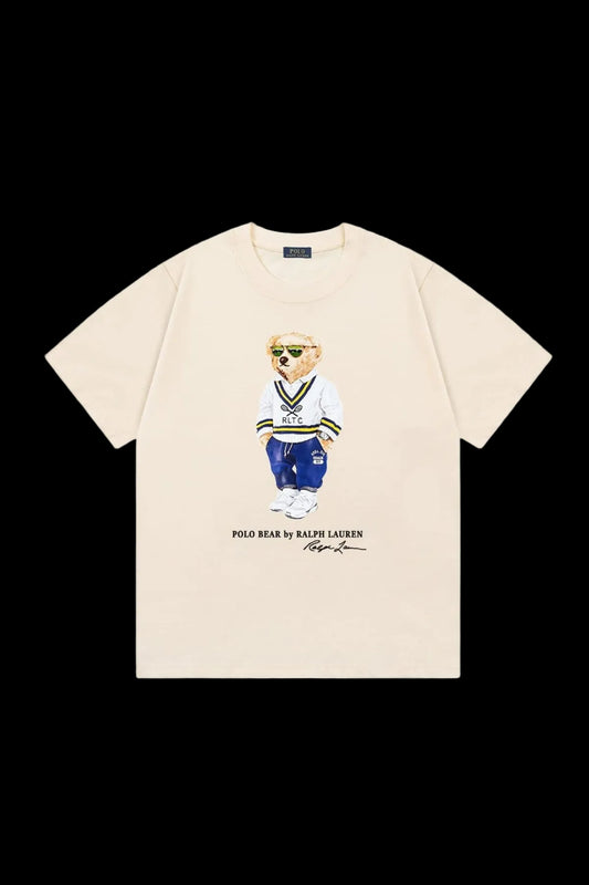 Polo Ralph Lauren "RLTC Tennis Sweater" Bear T-shirt (Cream)