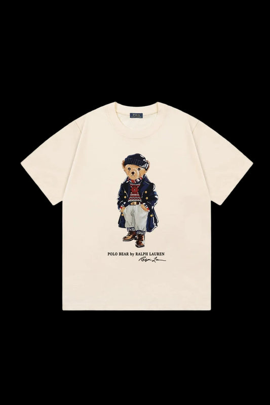 Polo Ralph Lauren "Peacoat & Watch Cap" Bear T-shirt (Cream)