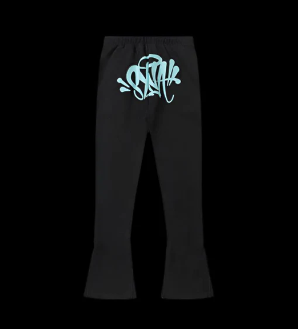 SynaWorld Tracksuit Black & Cyan