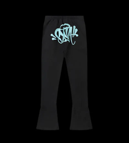SynaWorld Tracksuit Black & Cyan