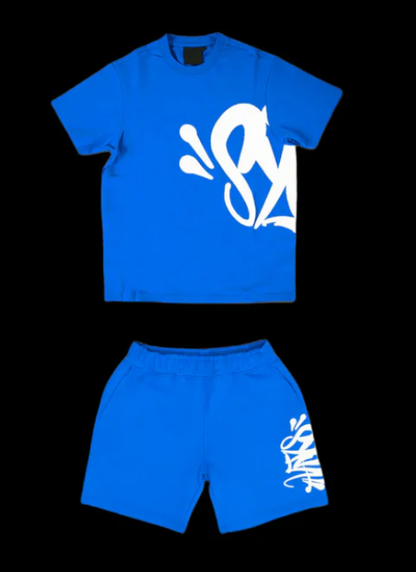 Syna World Short Set Blue & White