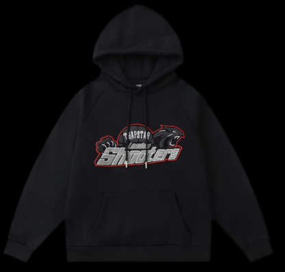 Trapstar Shooters Black & Red Hoodie Set