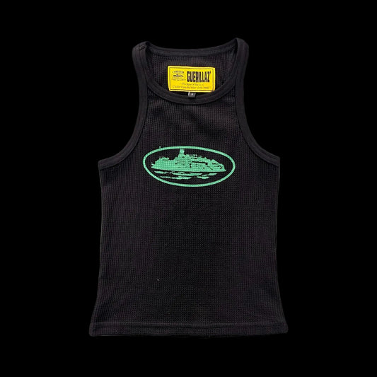 Corteiz Alcatraz Women's Tank Top Black/Green
